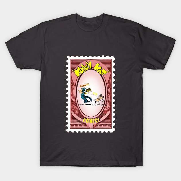 krazy kat postage stamp T-Shirt by enyeniarts